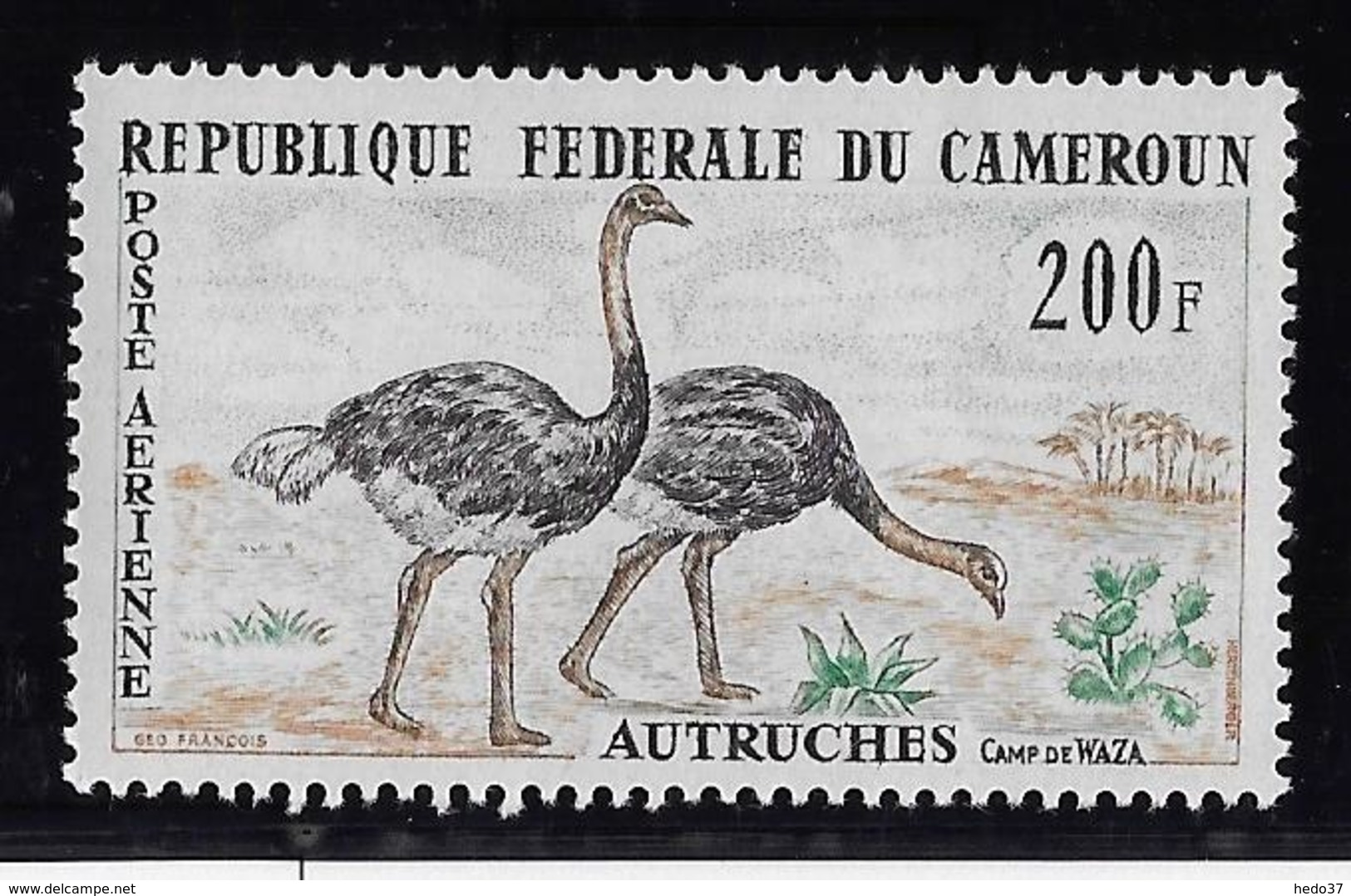 Cameroun Poste Aérienne N°55 - Oiseaux - Neuf ** Sans Charnière -  TB - Cameroun (1960-...)