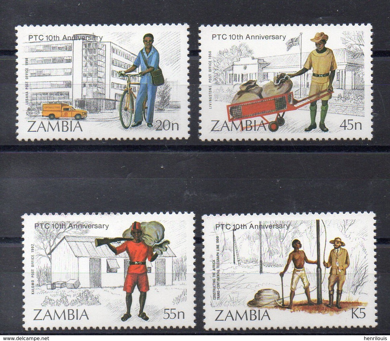 ZAMBIE   Timbres Neufs ** De 1985   ( Ref 5971 )  La Poste - Zambie (1965-...)
