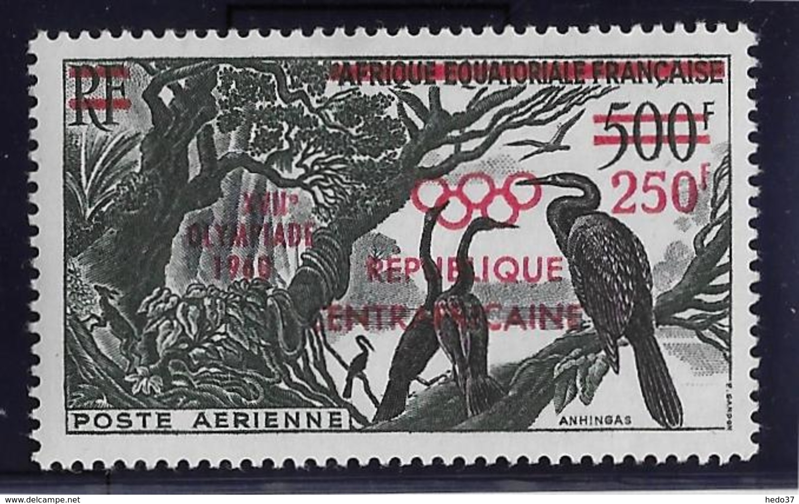 Centrafricaine Poste Aérienne N°4 - Oiseaux - Neuf ** Sans Charnière -  TB - Centraal-Afrikaanse Republiek