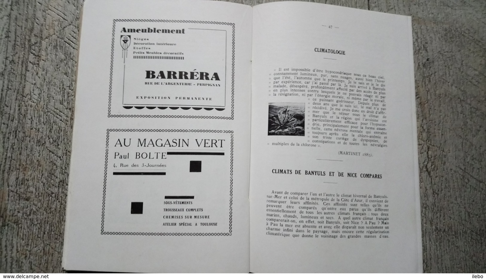 Brochure La Côte Vermeille Banyuls Sur Mer Offert Par Miramar 1929 Publicités Commerces - Languedoc-Roussillon