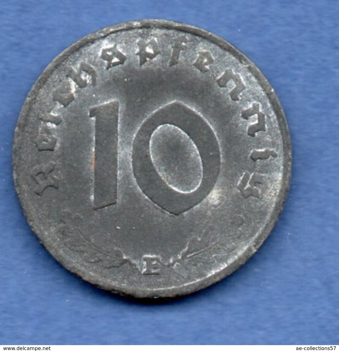 Allemagne - 10 Reichspfennig 1942 E - Km # 96 -- état TB  -- - 10 Reichspfennig