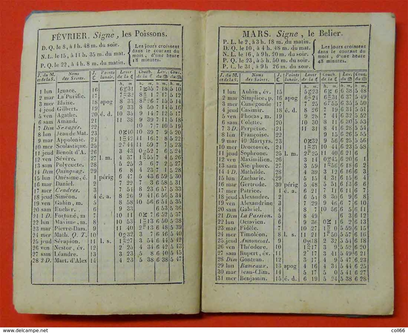 1847 Almanach Curieux Et Récréatif Noms Fonctions  Aude Dates Foires Du 09-11-31-34-66-81édit Pierre Polere Carcassonne - Documents Historiques
