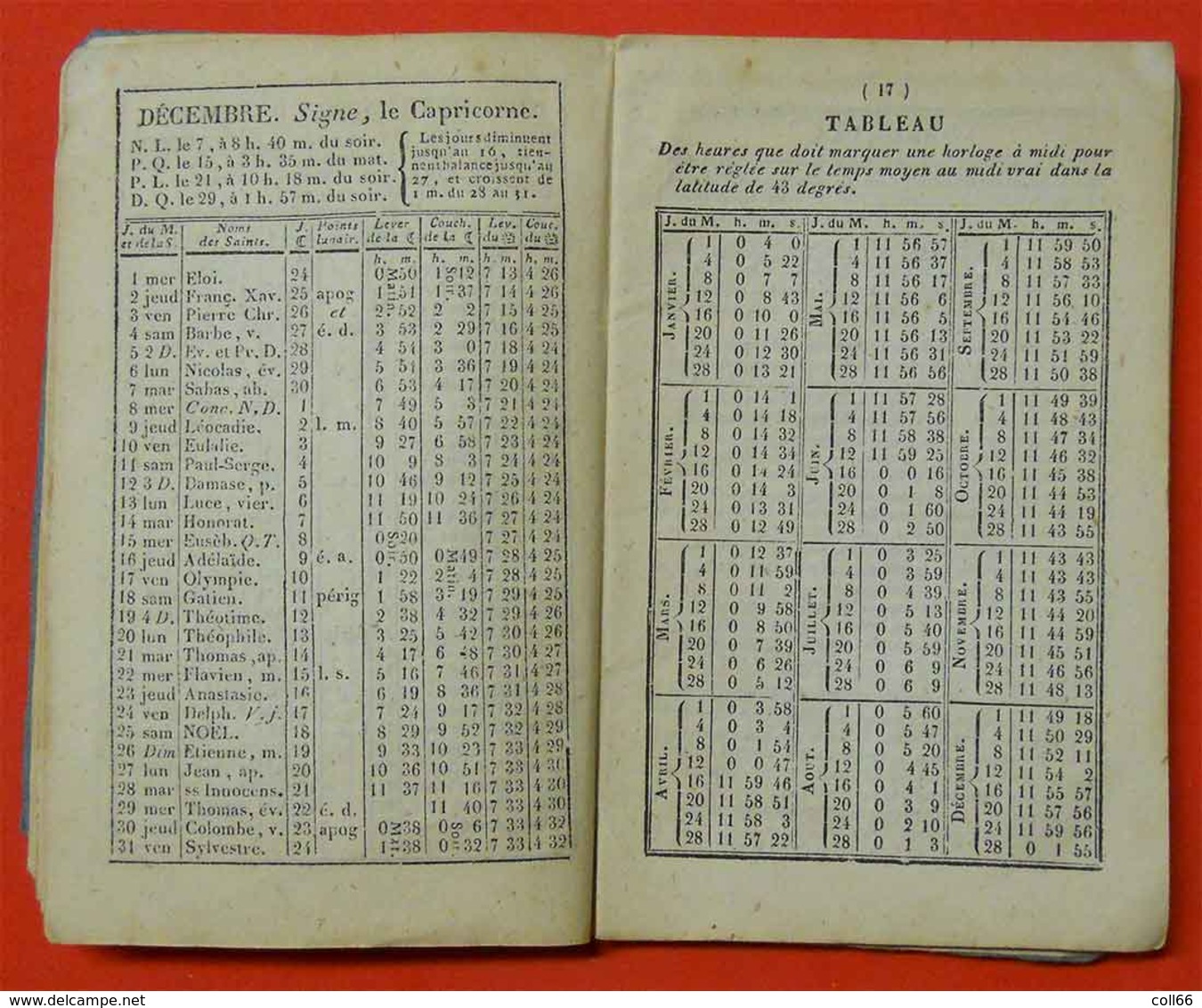 1847 Almanach Curieux Et Récréatif Noms Fonctions  Aude Dates Foires Du 09-11-31-34-66-81édit Pierre Polere Carcassonne - Documents Historiques