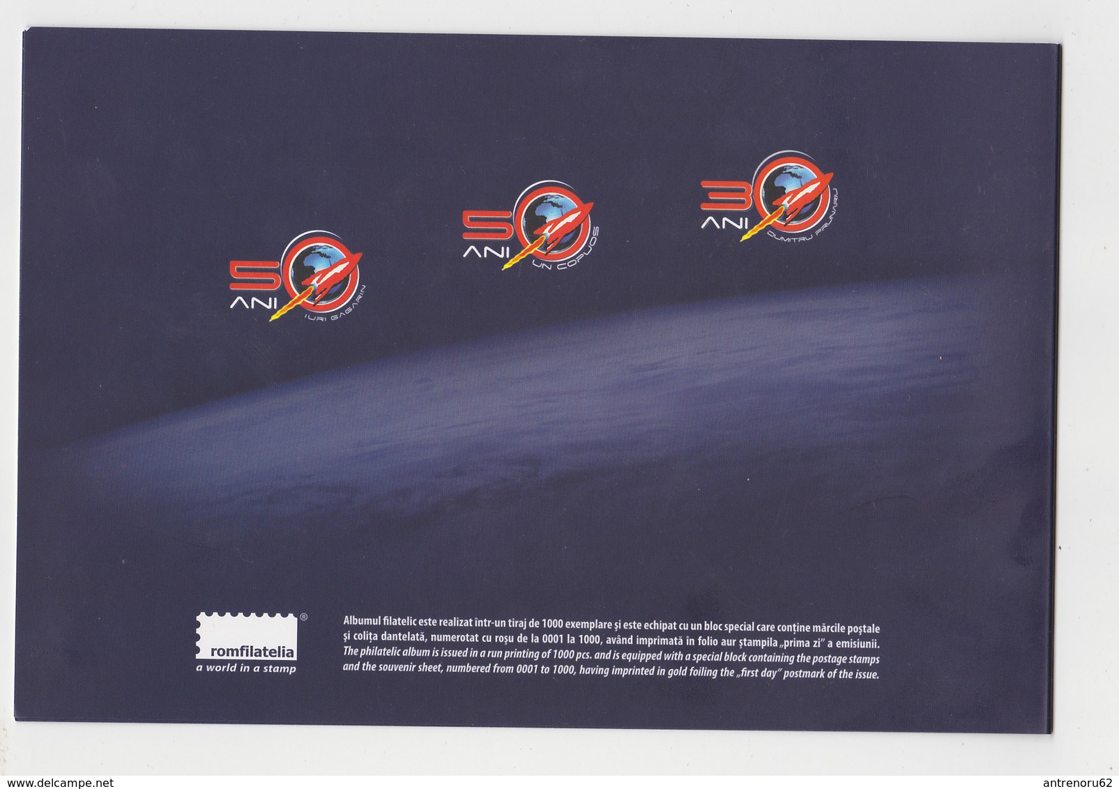 FIRST MAN IN COSMOS-AND FIRST ROMANIAN-IN COSMOS-FDC-MNH**BLOCK--UNUSED-SEE-SCAN - Europe