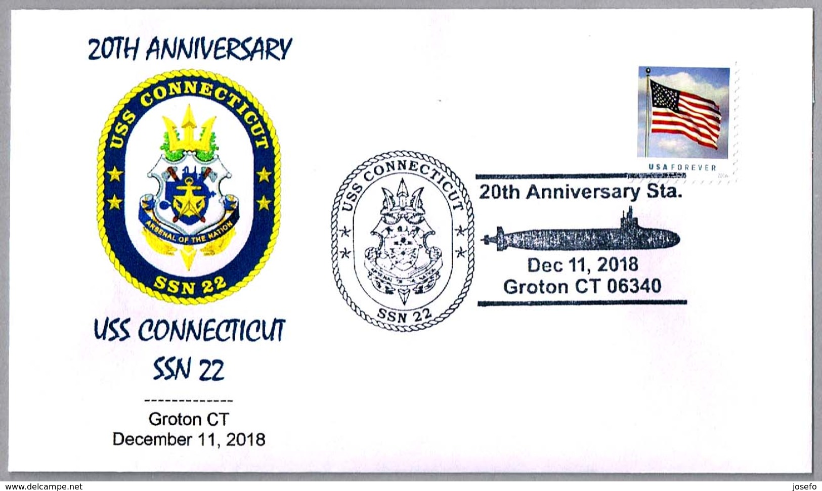 20 Aniversario Del Submarino Nuclear USS CONNECTICUT SSN-22. Groton CT 2018 - Submarinos