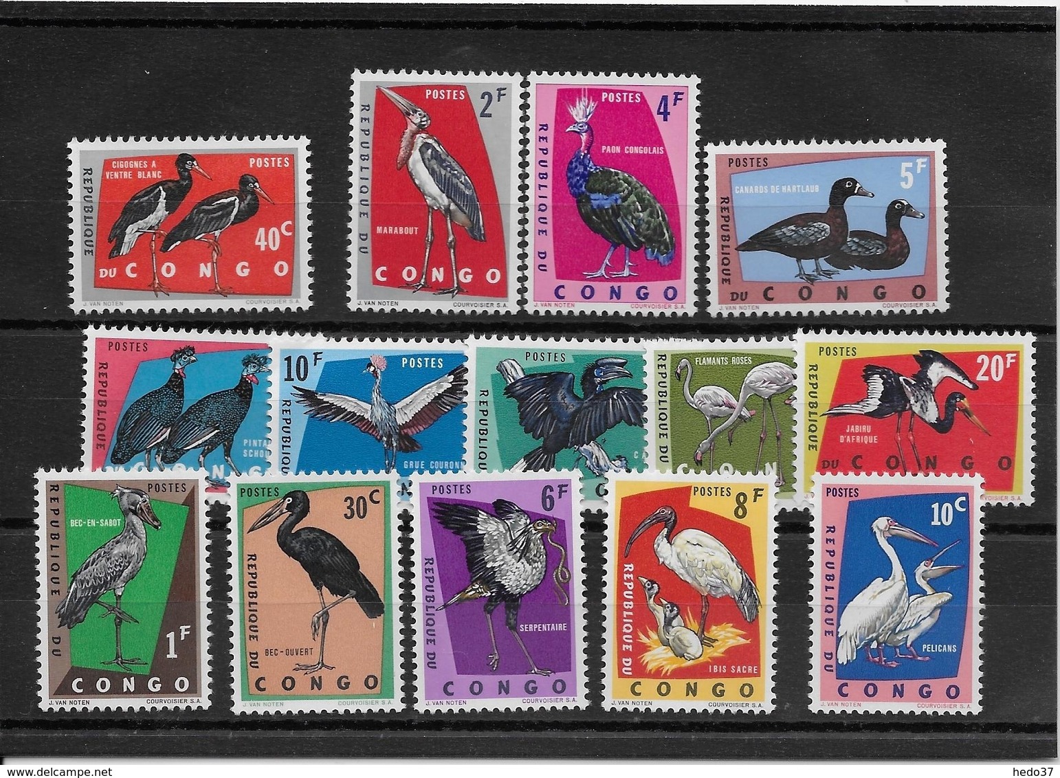 Congo N°481/494 - Oiseaux - Neuf ** Sans Charnière - TB - Neufs