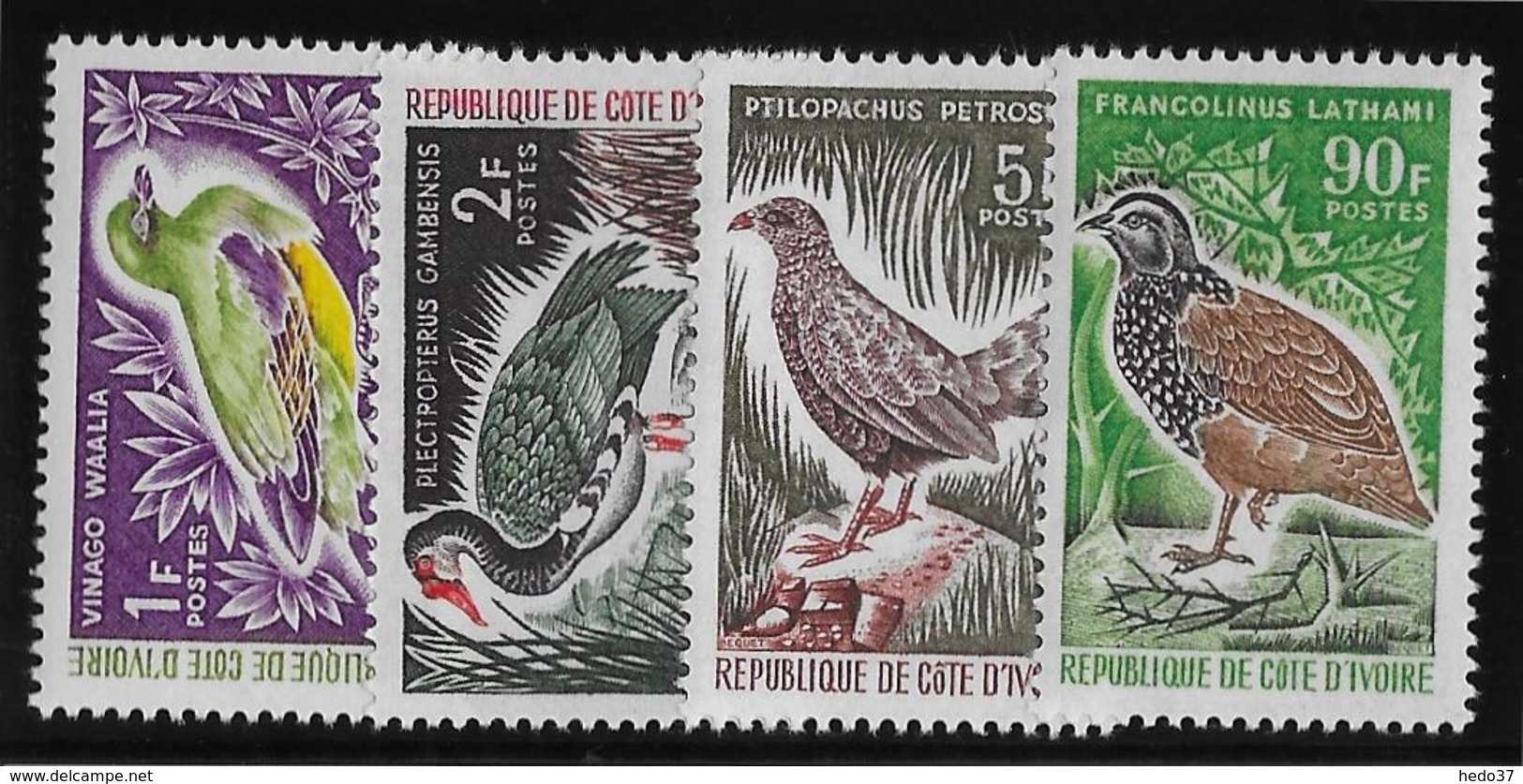 Côte D'Ivoire N°249/252 - Oiseaux - Neuf ** Sans Charnière - TB - Côte D'Ivoire (1960-...)