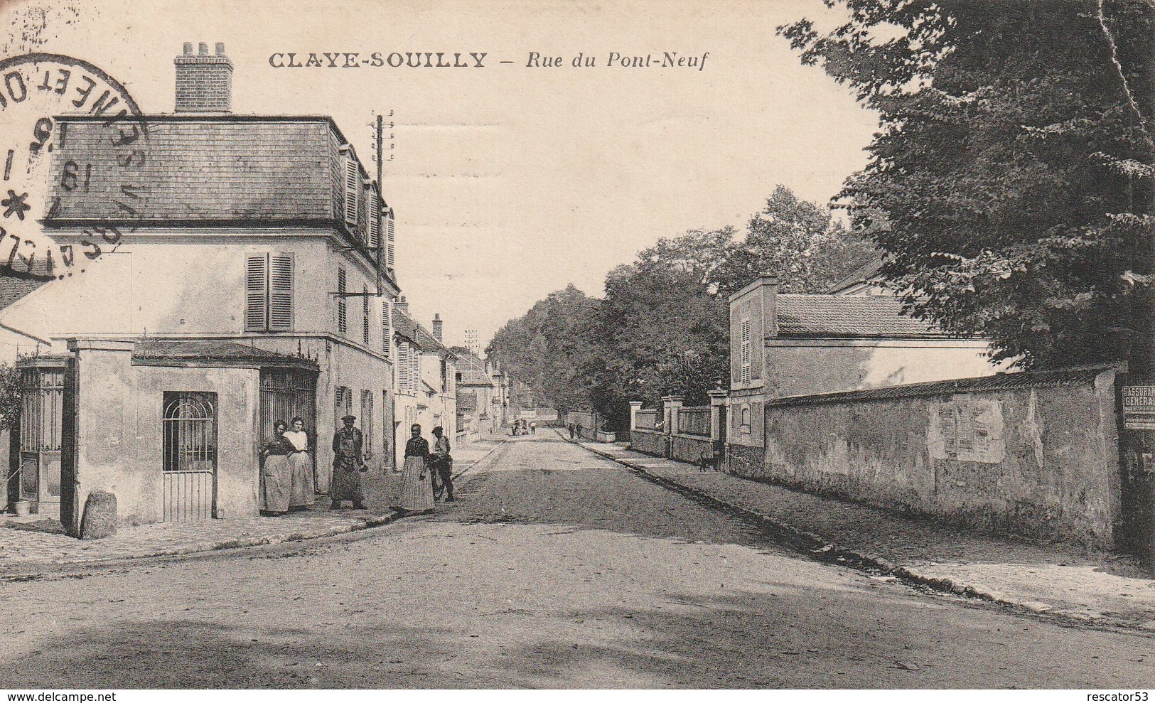 Rare Cpa Claye Souilly Rue Du Pont Neuf - Claye Souilly