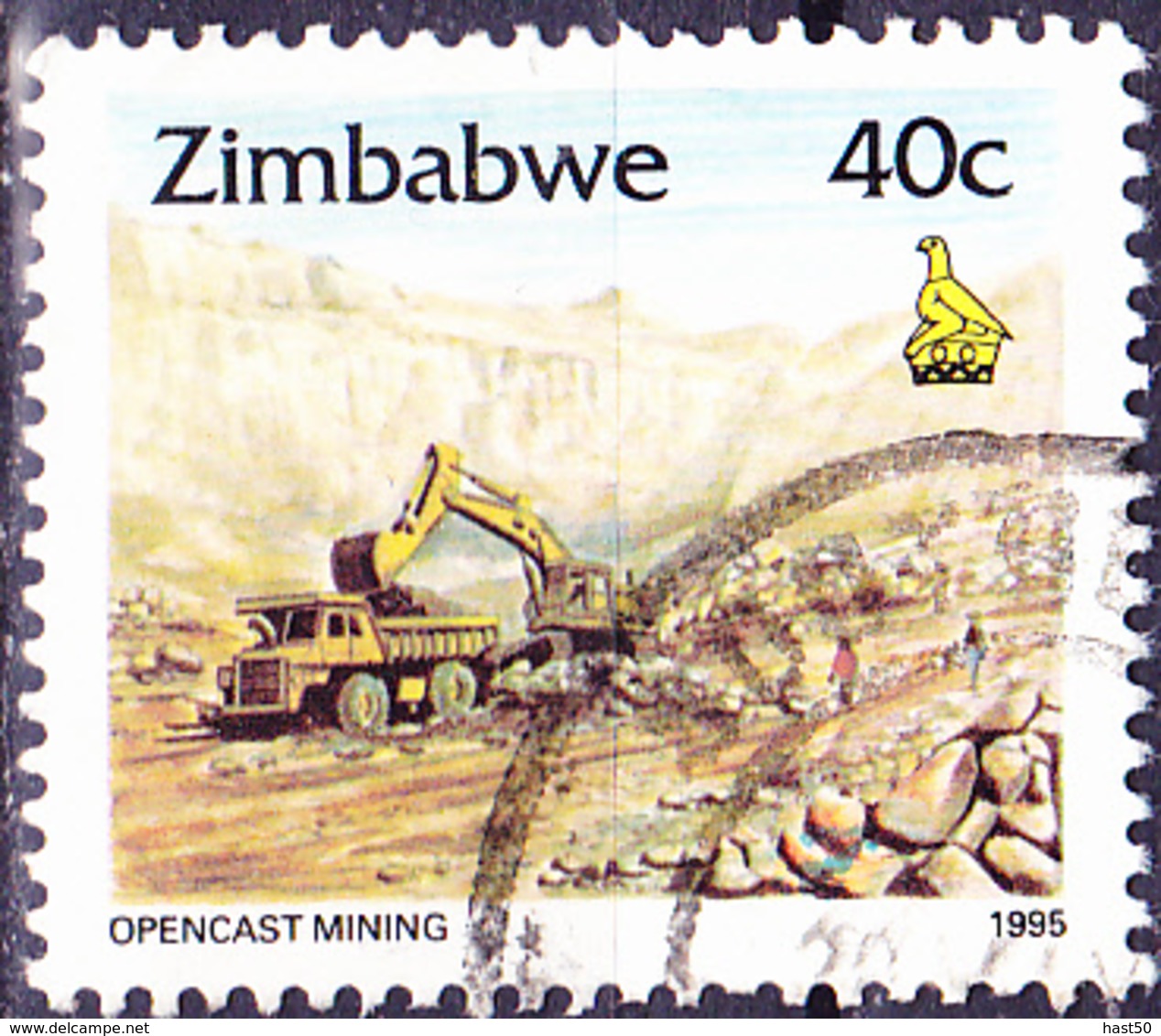 Simbabwe - Eisenerz-Tagebau, Redcliff (Mi.Nr.: 546) 1995 - Gest. Used Obl. - Zimbabwe (1980-...)