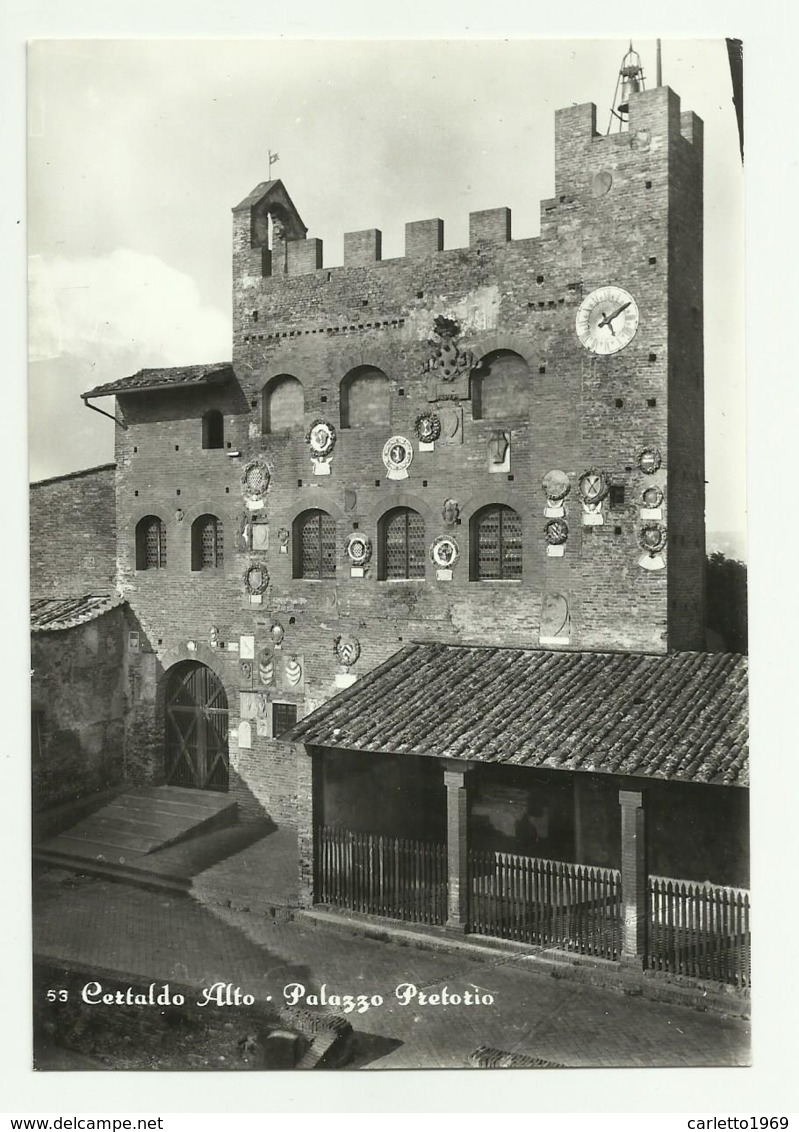 CERTALDO ALTO - PALAZZO PRETORIO - NV   FG - Firenze