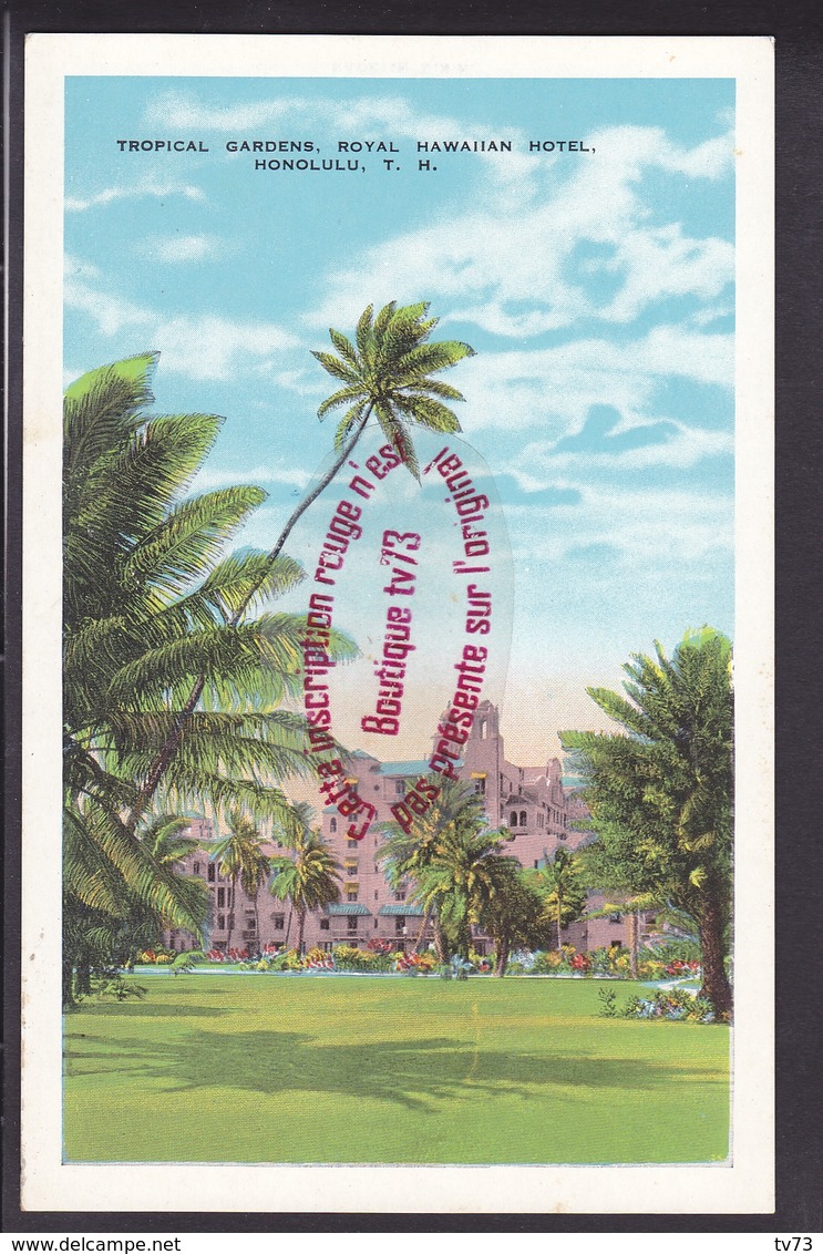 Q0636 - HONOLULU Tropical Gardens , Royal Hawaiian Hotel - USA - Honolulu