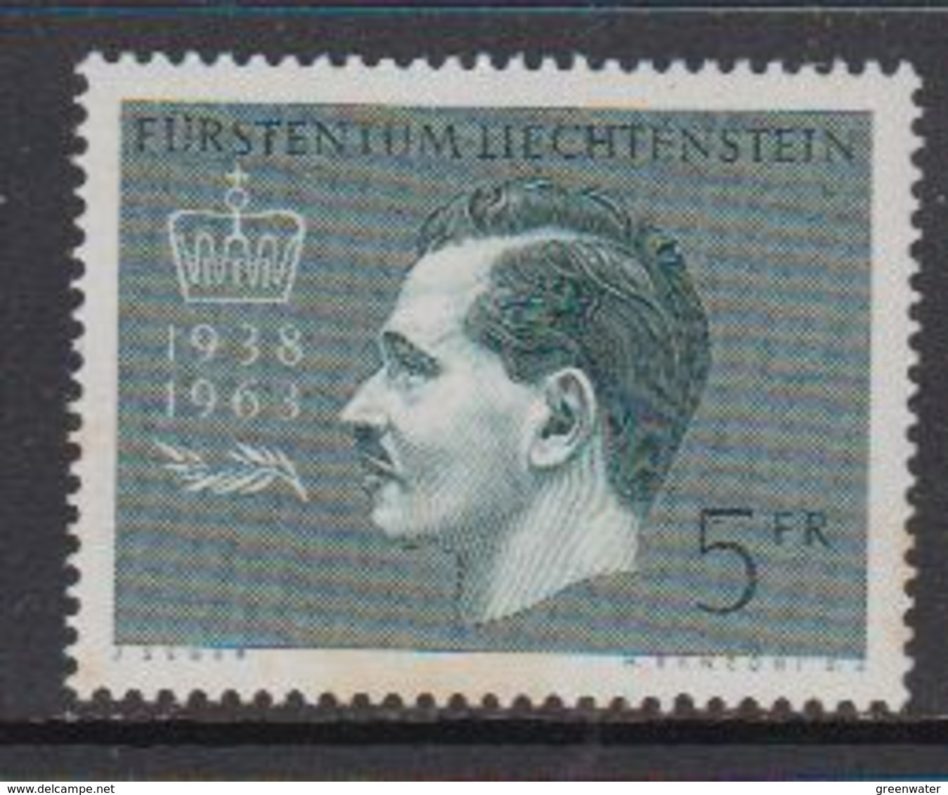 Liechtenstein 1963 Regierungsjubiläum 1v ** Mnh (41699A) - Ongebruikt