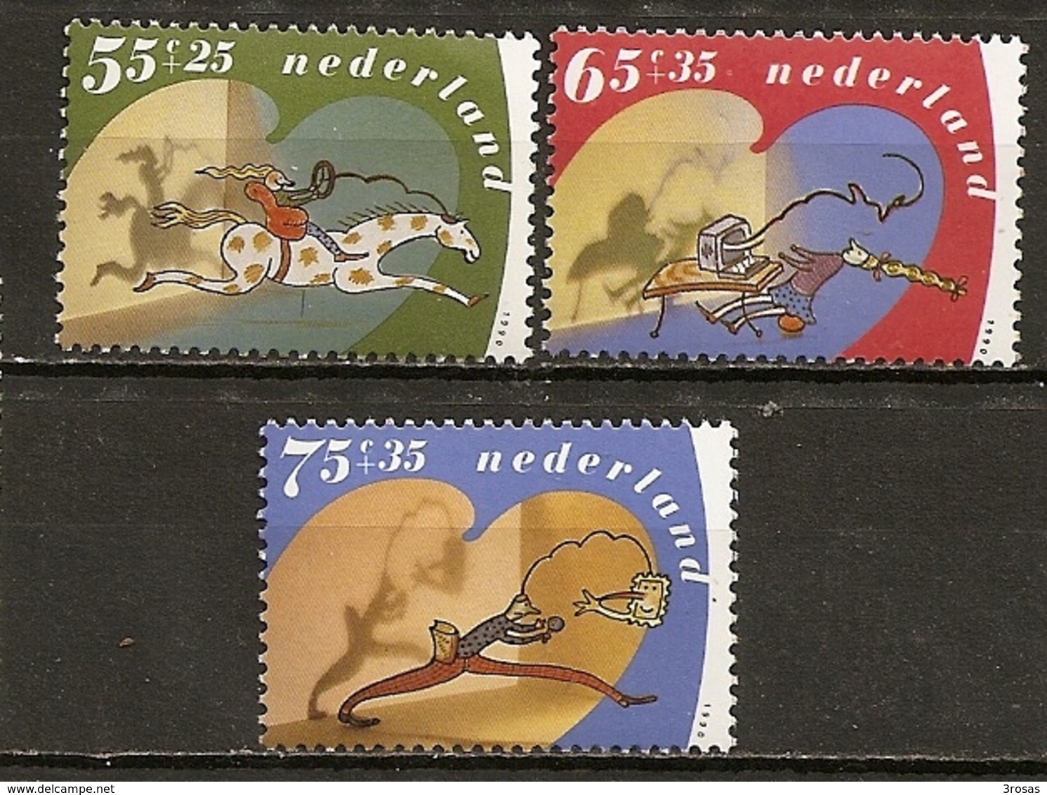 Pays-Bas Netherlands 1990 For The Children Set Complete MNH ** - Neufs