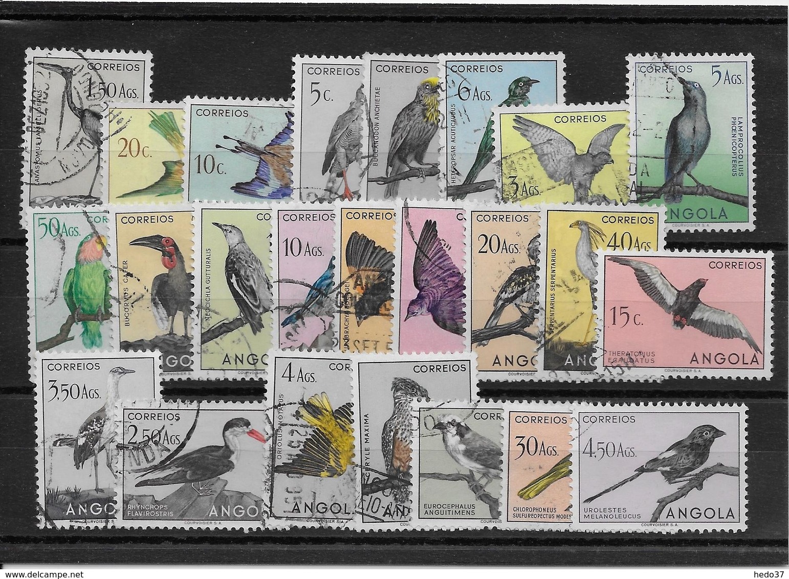 Angola N°328/351 - Oiseaux - Oblitérés - TB - Angola