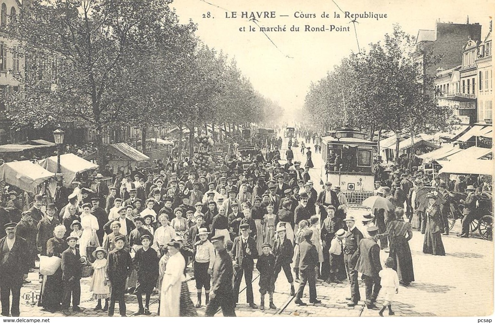 Le Havre - Cours De La République Et Le Marché Du Rond-Point. - Non Classés