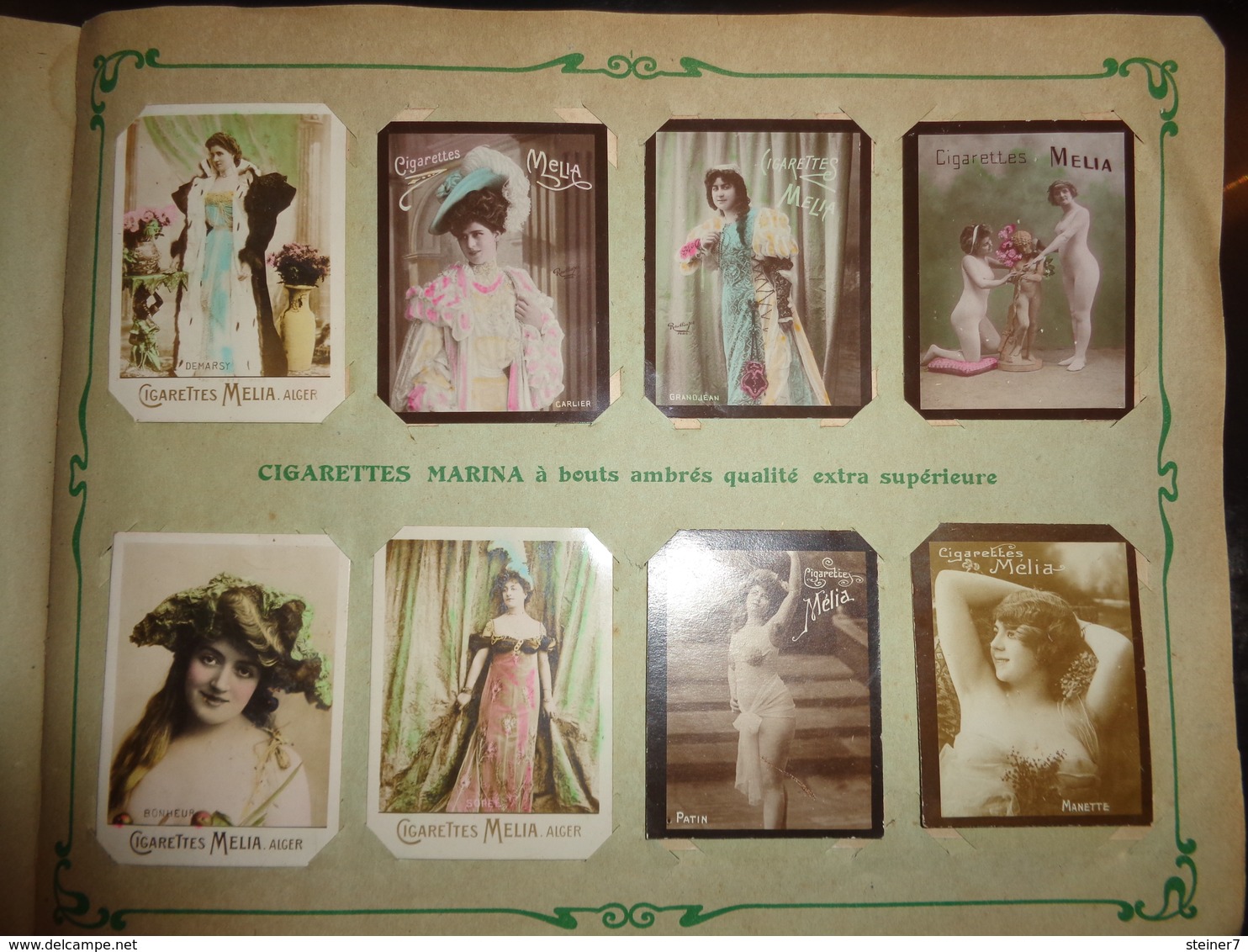 Lot De 256 Vignettes Cigarettes Mélia Avec Album - Advertising Items