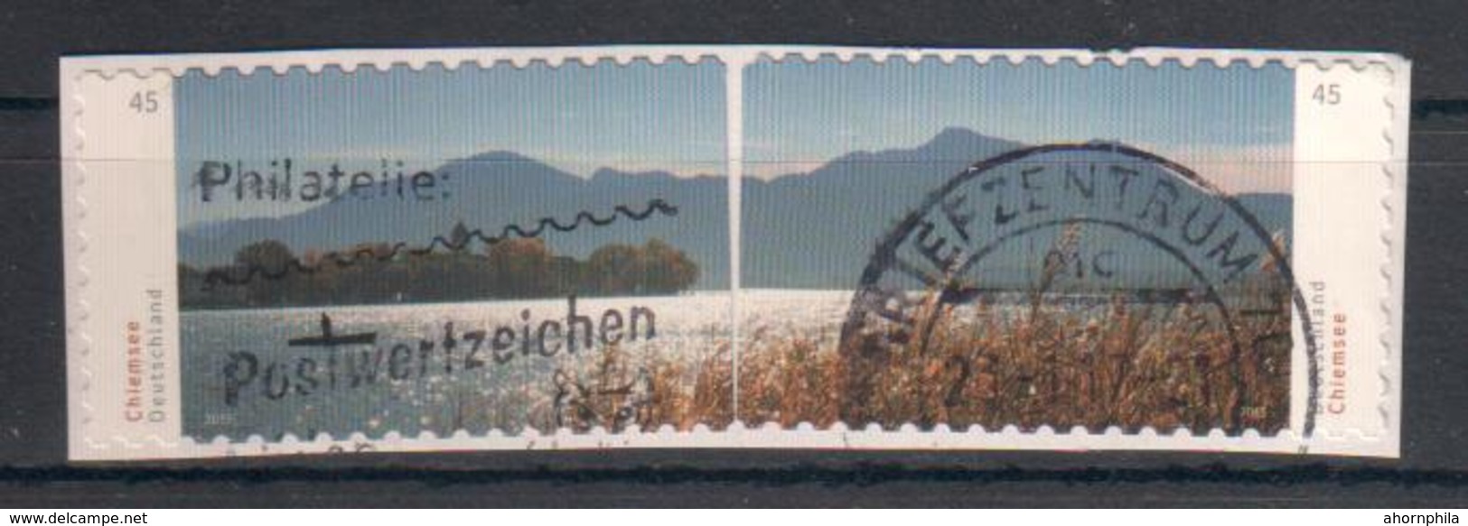 BRD - 2015 - MiNr. 3167+3168 - Chiemsee-Panorama - Selbstklebend Auf Papier - Gestempelt - Gebraucht