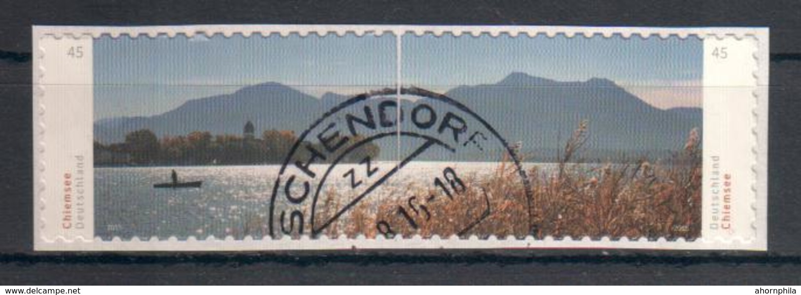 BRD - 2015 - MiNr. 3167+3168 - Chiemsee-Panorama - Selbstklebend Auf Papier - Gestempelt - Usati