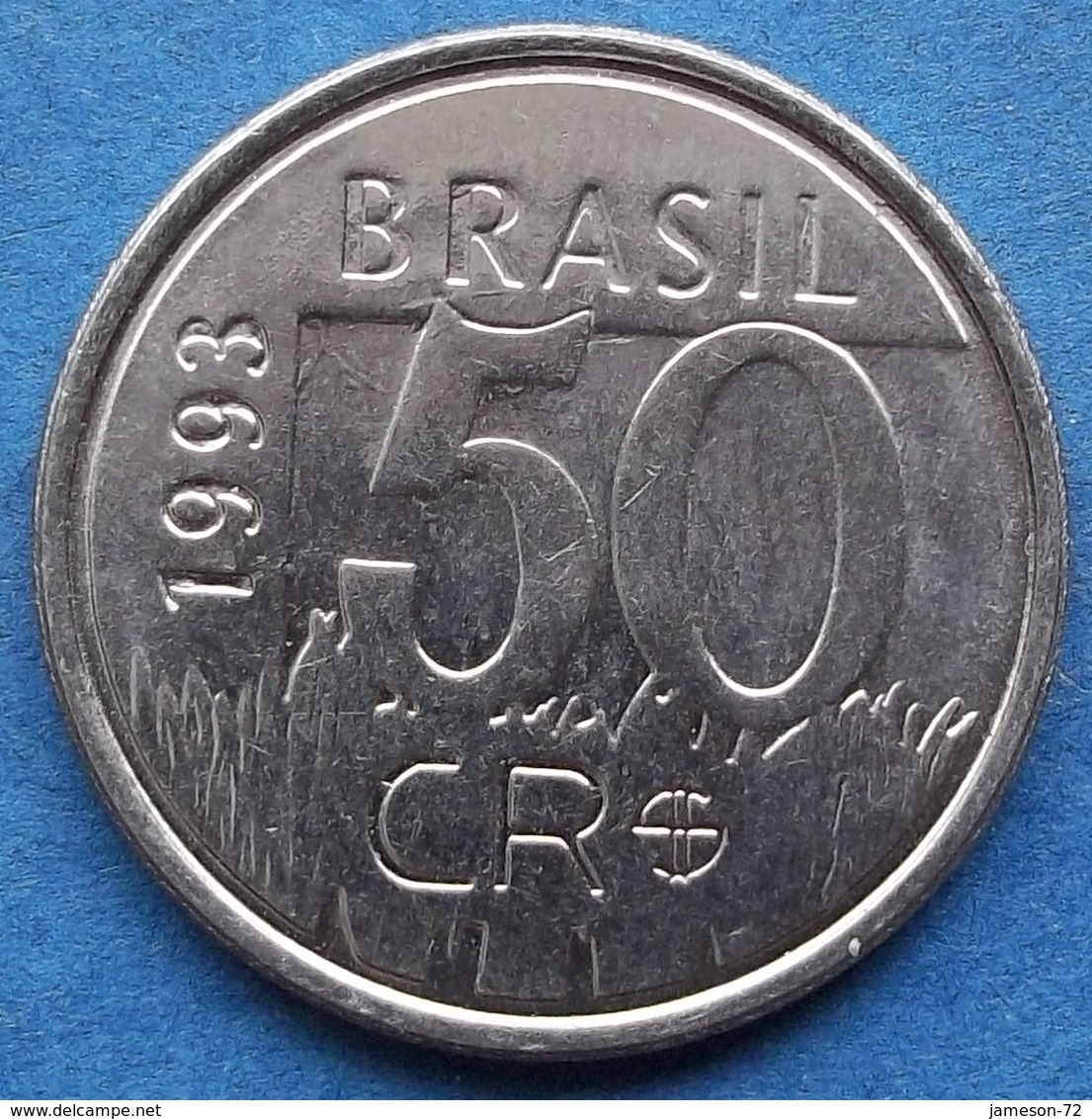 BRAZIL - 50 Cruzeiros Reais 1993 "mother Jaguar & Cub" KM# 629 - Edelweiss Coins - Brésil