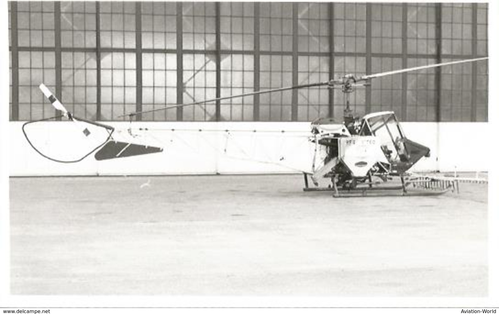 PHOTO HELICOPTER CONTINENTAL TOMCAT N9002 T  GOMES AS  1976 13X8CM - Hélicoptères