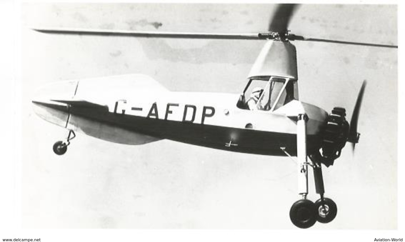 PHOTO HELICOPTER G-AFDP A IDENTIFIER  13X8CM - Hélicoptères