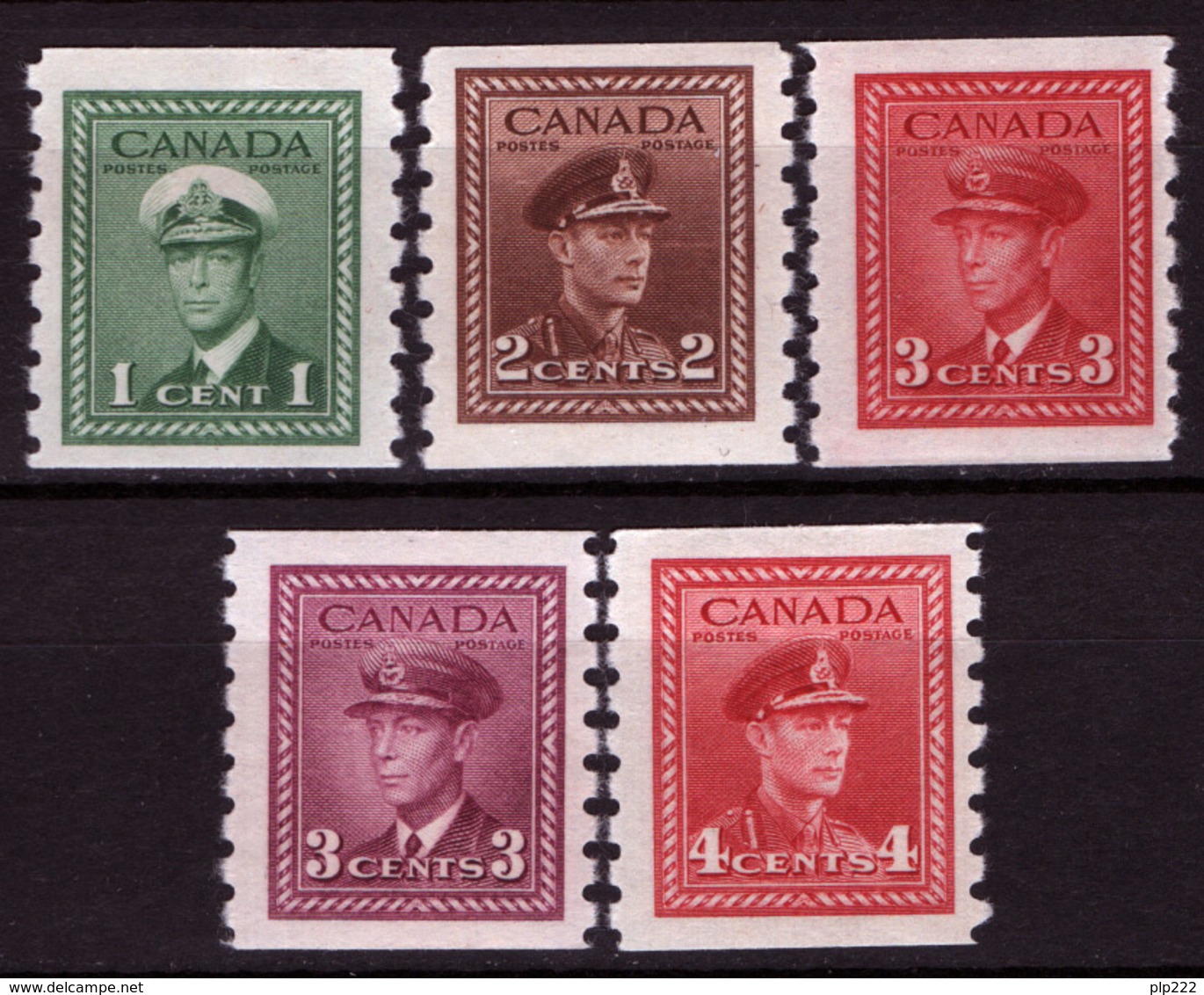 Canada 1943 Y.T 205a/09a MNH/** VF/F - Neufs