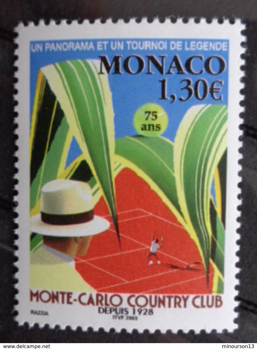 MONACO 2003 Y&T N° 2386 ** - TENNIS MASTERS MONTE CARLO 2003 - Unused Stamps