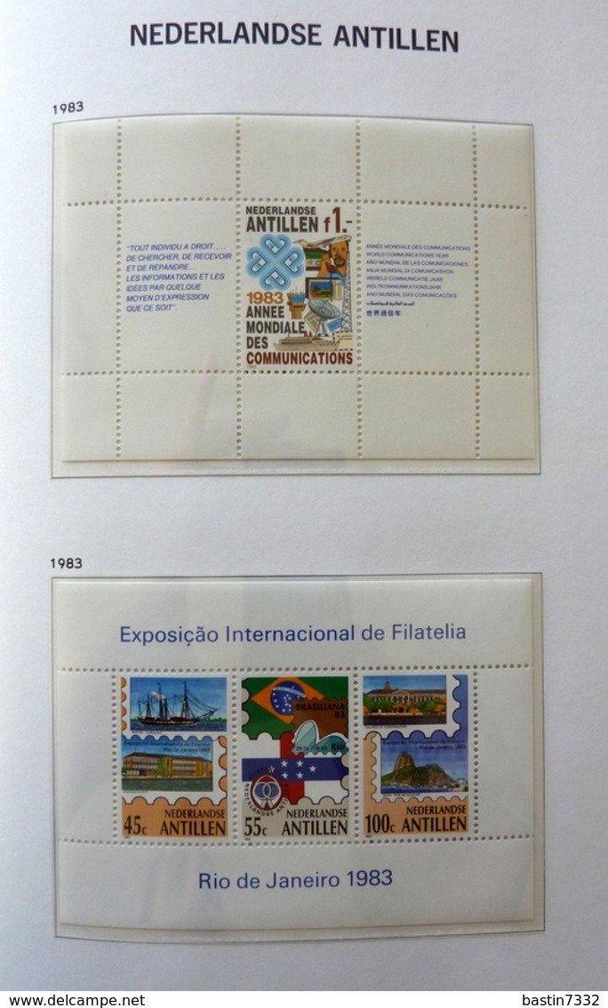 Netherlands Antilles collection 1970-1989 in Davo Luxe with slipcase MNH/Postfris/Neuf sans charniere