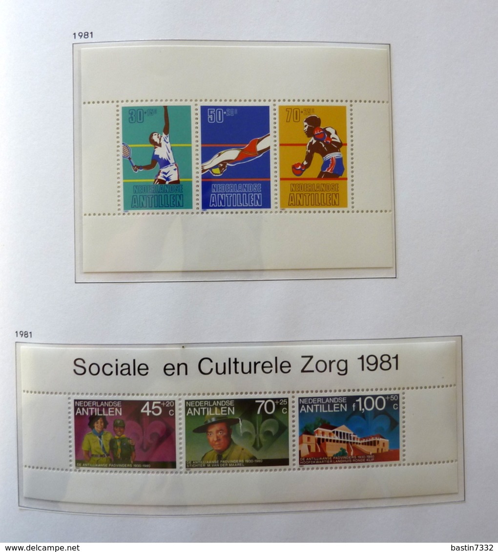 Netherlands Antilles collection 1970-1989 in Davo Luxe with slipcase MNH/Postfris/Neuf sans charniere