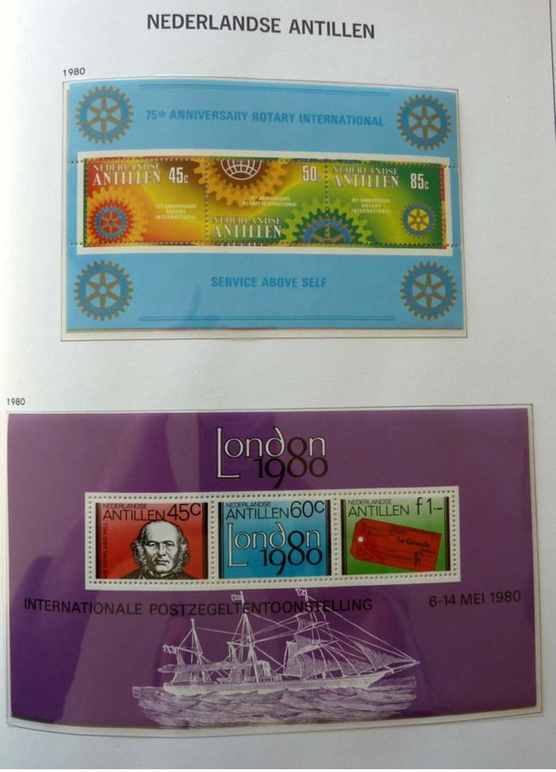 Netherlands Antilles collection 1970-1989 in Davo Luxe with slipcase MNH/Postfris/Neuf sans charniere