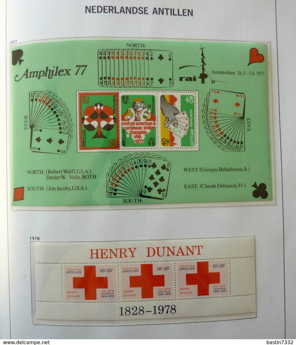 Netherlands Antilles collection 1970-1989 in Davo Luxe with slipcase MNH/Postfris/Neuf sans charniere