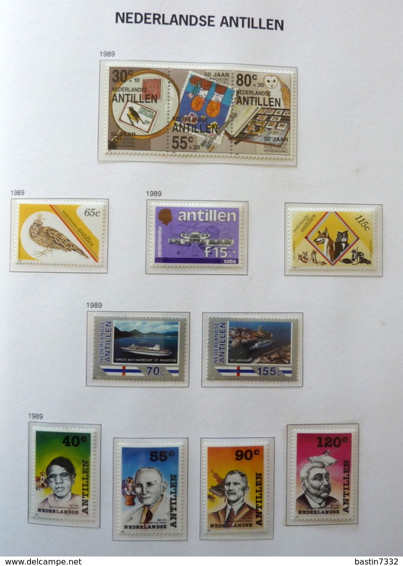 Netherlands Antilles collection 1970-1989 in Davo Luxe with slipcase MNH/Postfris/Neuf sans charniere