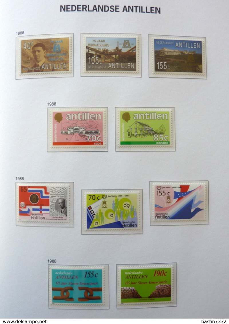 Netherlands Antilles collection 1970-1989 in Davo Luxe with slipcase MNH/Postfris/Neuf sans charniere