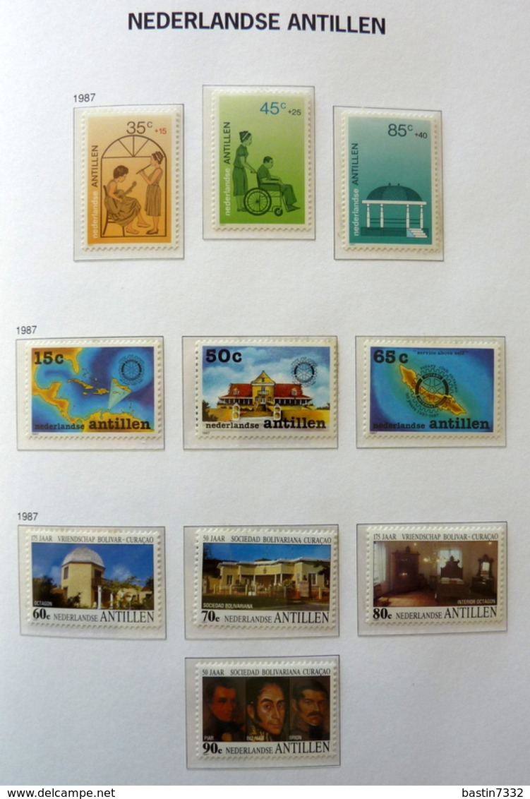 Netherlands Antilles collection 1970-1989 in Davo Luxe with slipcase MNH/Postfris/Neuf sans charniere