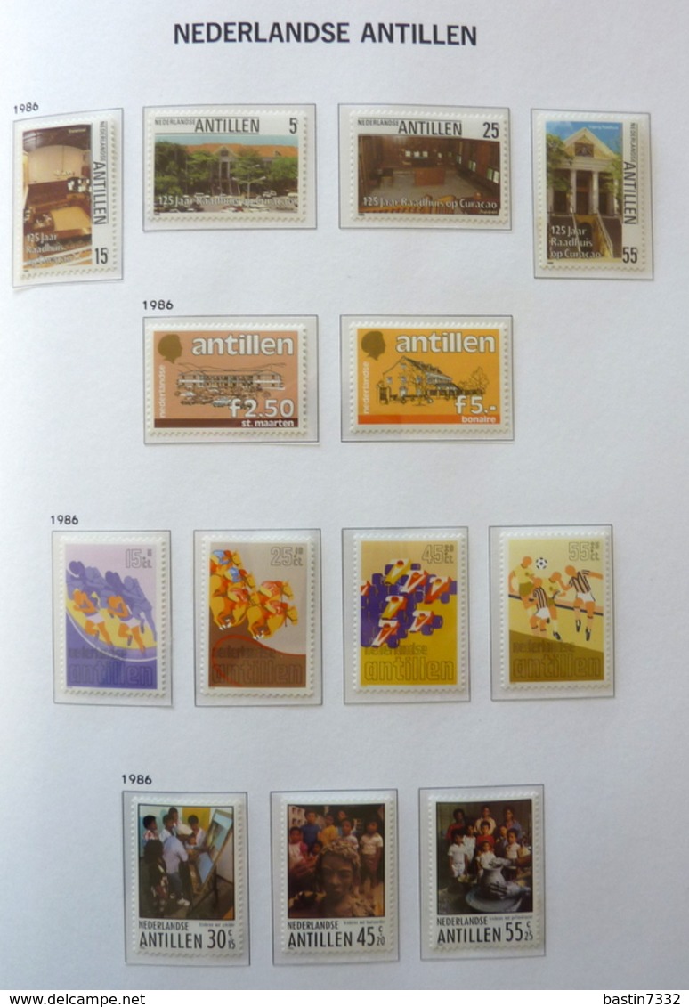 Netherlands Antilles collection 1970-1989 in Davo Luxe with slipcase MNH/Postfris/Neuf sans charniere