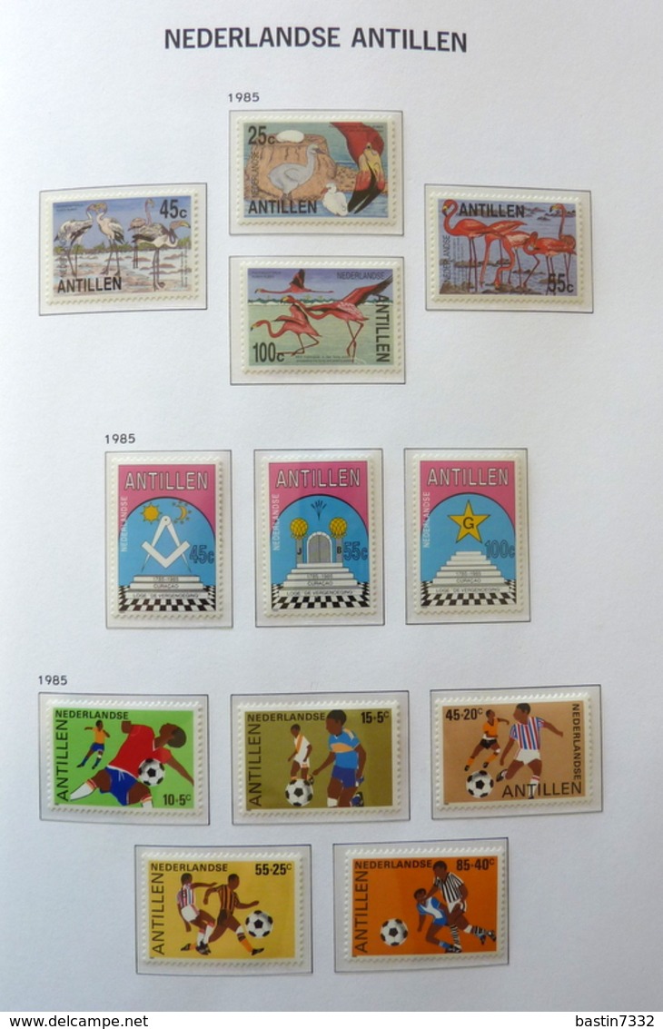 Netherlands Antilles collection 1970-1989 in Davo Luxe with slipcase MNH/Postfris/Neuf sans charniere