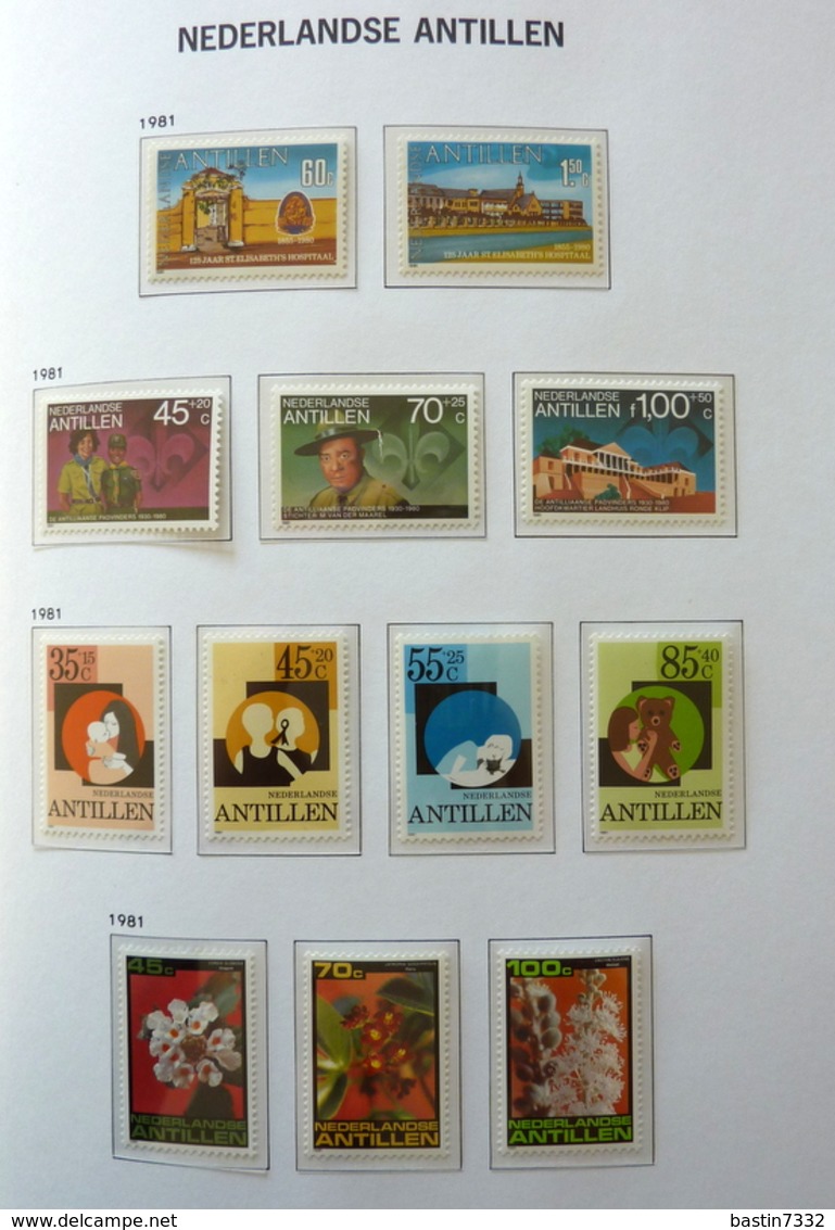 Netherlands Antilles collection 1970-1989 in Davo Luxe with slipcase MNH/Postfris/Neuf sans charniere