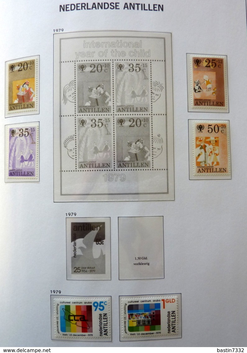 Netherlands Antilles collection 1970-1989 in Davo Luxe with slipcase MNH/Postfris/Neuf sans charniere