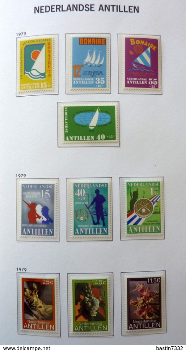 Netherlands Antilles collection 1970-1989 in Davo Luxe with slipcase MNH/Postfris/Neuf sans charniere