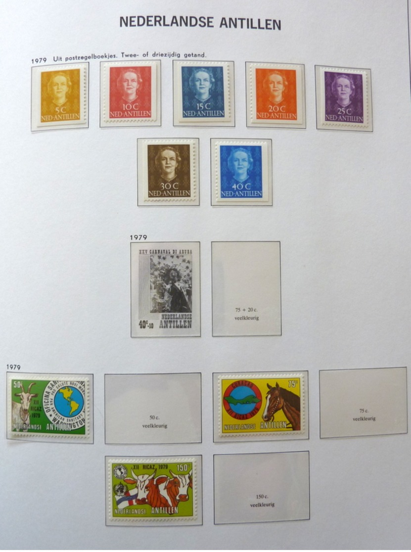 Netherlands Antilles collection 1970-1989 in Davo Luxe with slipcase MNH/Postfris/Neuf sans charniere