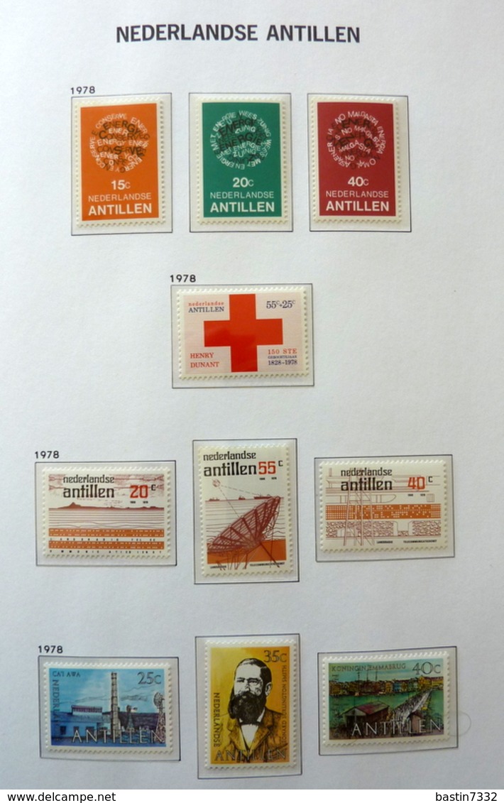 Netherlands Antilles collection 1970-1989 in Davo Luxe with slipcase MNH/Postfris/Neuf sans charniere