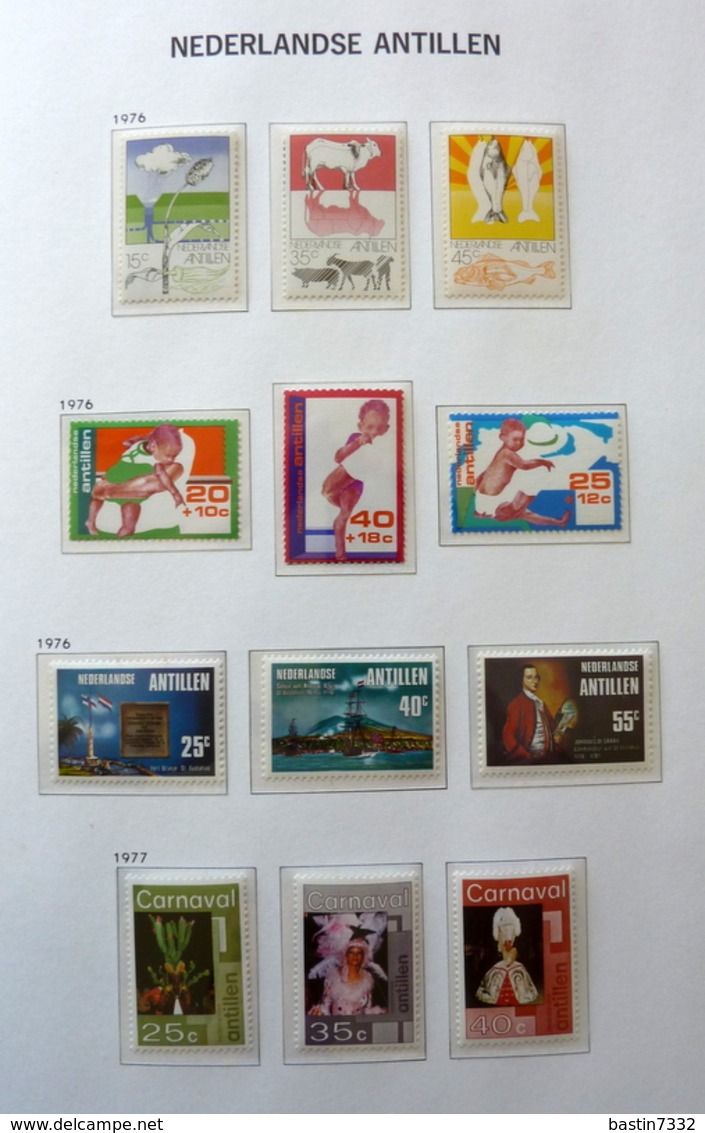 Netherlands Antilles collection 1970-1989 in Davo Luxe with slipcase MNH/Postfris/Neuf sans charniere