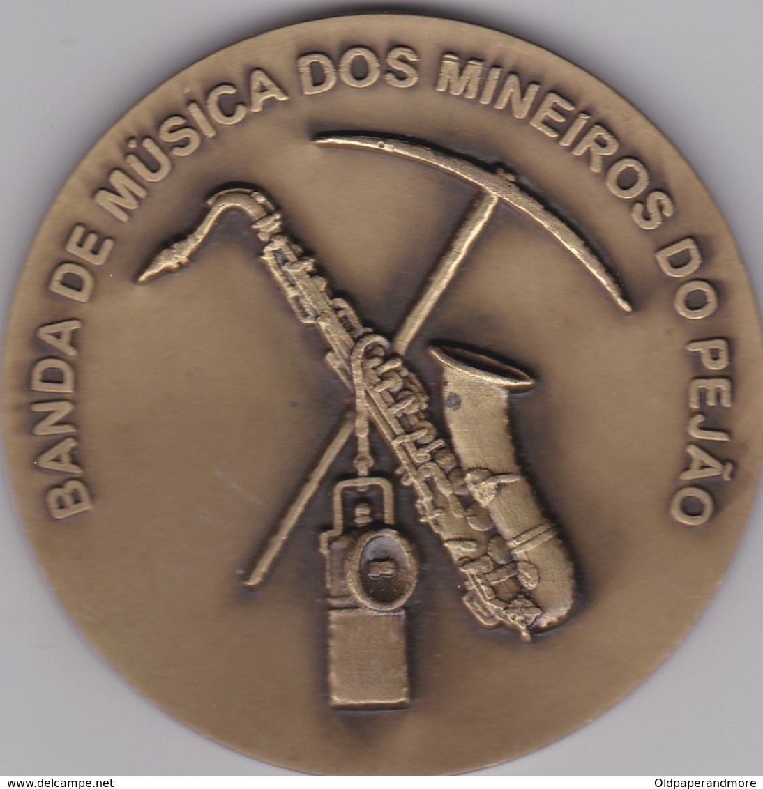 PORTUGAL MEDAL - BANDA DE MUSICA DOS MINEIROS DO PEJÃO - AVEIRO - MUSIC BAND  THE MINERS OF PEJÃO - CASTELO DE PAIVA - Professionnels / De Société