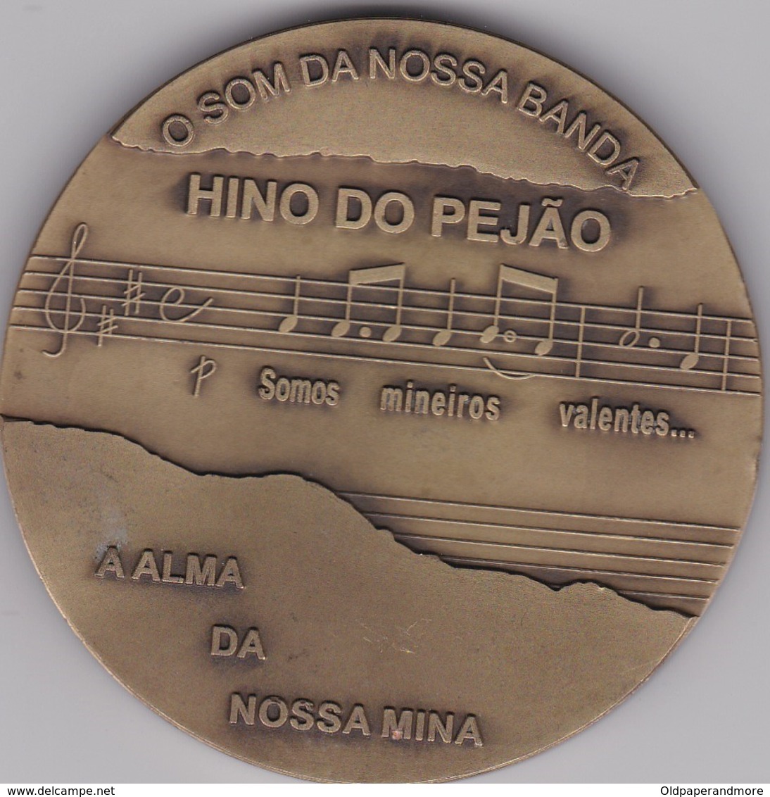 PORTUGAL MEDAL - BANDA DE MUSICA DOS MINEIROS DO PEJÃO - AVEIRO - MUSIC BAND  THE MINERS OF PEJÃO - CASTELO DE PAIVA - Professionals / Firms