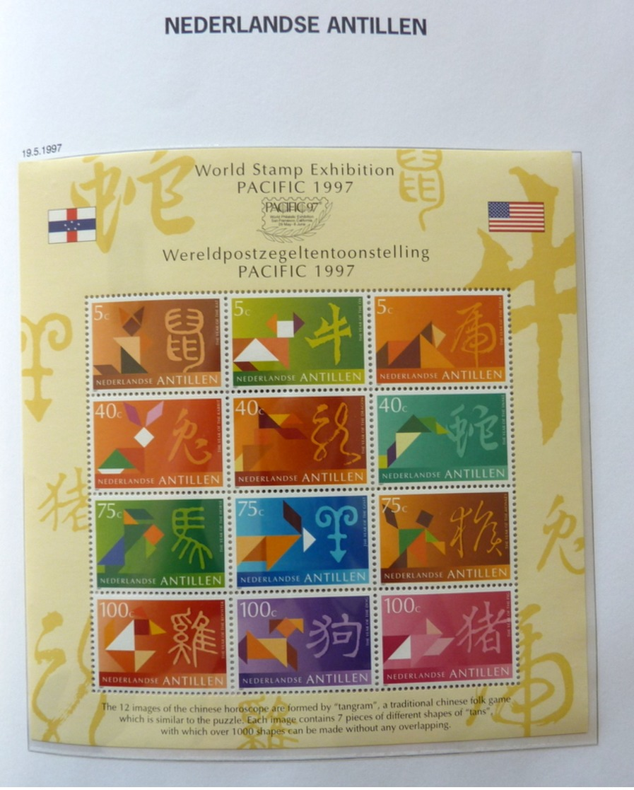 Netherlands Antilles collection 1990-2000 in Davo Luxe with slipcase MNH/Postfris/Neuf sans charniere