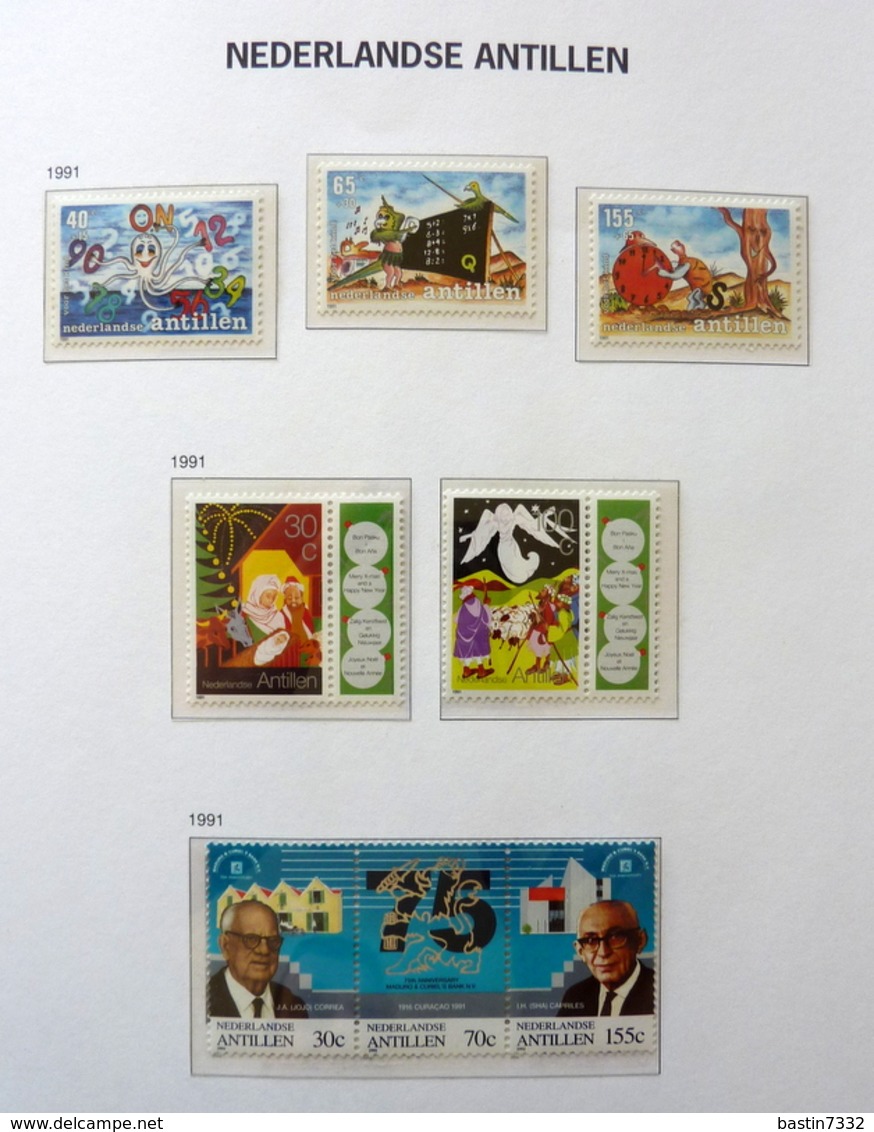 Netherlands Antilles collection 1990-2000 in Davo Luxe with slipcase MNH/Postfris/Neuf sans charniere