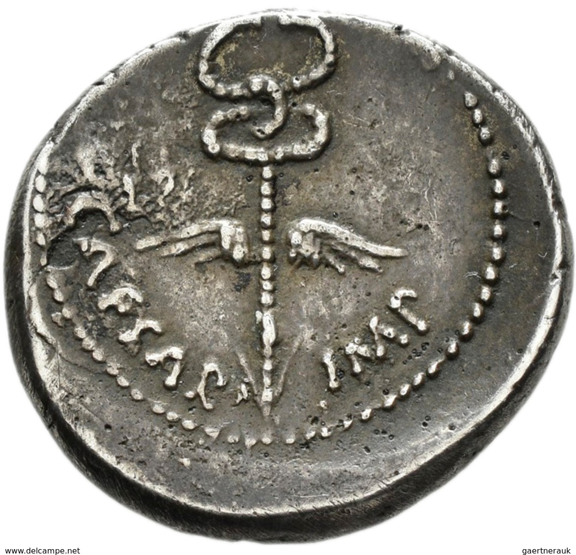 Marcus Antonius (39 V.Chr.): Marcus Antonius Und Octavian 40-39 V. Chr.: AR Denar, 3,47 G, Heeresmün - Die Julio-Claudische Dynastie (-27 / 69)