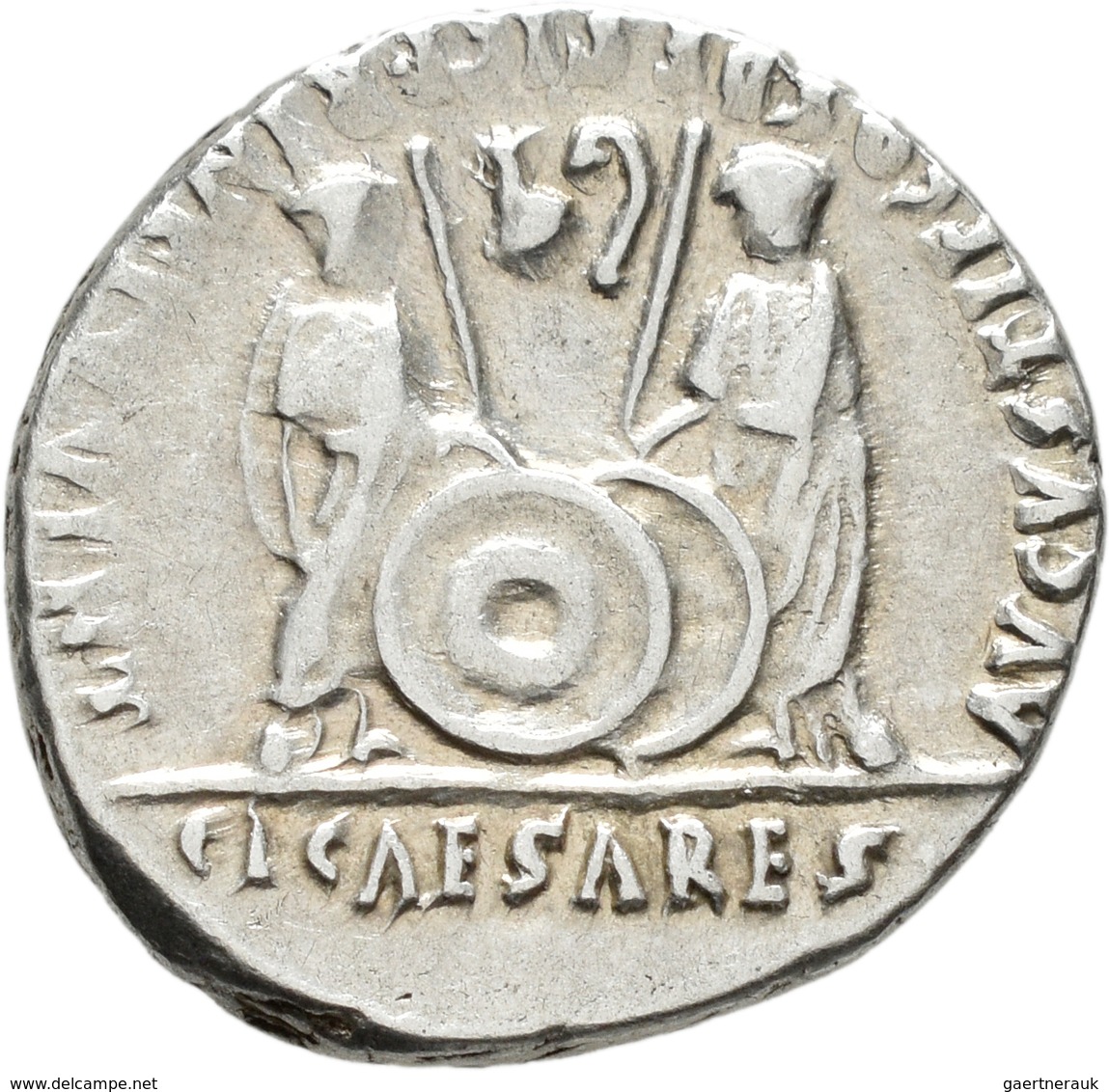 Augustus (27 V.Chr. - 14 N.Chr.): Augustus 27 V.Chr.-14 N.Chr.: AR Denar, 3,74 G, Sehr Schön. - Die Julio-Claudische Dynastie (-27 / 69)