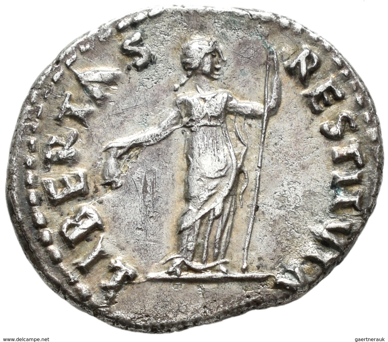 Vitellius (69 N.Chr.): Vitellius April-Dez. 69-69: Denar O.J., Rom, C. 47, RIC 105, 3,41g, Vorzüglic - The Flavians (69 AD Tot 96 AD)
