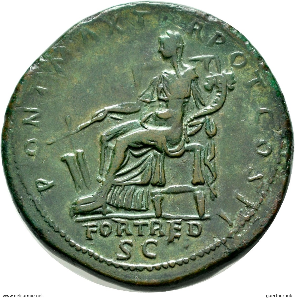 Hadrian (117 - 138): Hadrian 117-138: Sesterz 118, Rom, Av: IMP CAESAR TRAIANUS HADRIANVS AVG, Büste - Die Antoninische Dynastie (96 / 192)